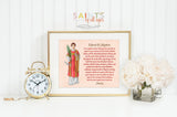 Saint Stephen Prayer poster print. St.  Wall Art Poster. First Communion. O Great Saint Stephen. Catholic Gift. Baptism Gift.
