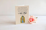 Set of 5 Baptism Folded Greeting Cards. Catholic gift. Catholic Baptism cards. St Vincent Ferrer Baptism card.