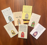 Set of 7, Seven Sacrament Folded Greeting Cards. Catholic gift. Communion. Baptism, Wedding, Holy Orders, First Reconciliation, Confirmation