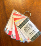 Set of 15 Saint Cards with quotes Set #5. Kid Saint Keychain set. First Communion. Baptism Gift. Catholic Gift. Saint Quotes on keychain.