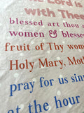 Marian Ultra soft baby Blanket. Hail Mary Prayer Blanket. 30x40” Catholic Saint Quote Blanket. Baptism Gift. Catholic. Our Lady blanket.