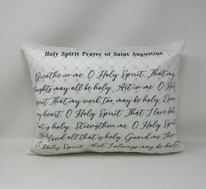 Saint Augustine pillow. Baptism Gift. Holy Spirit, prayer of Saint Augustine. Saint Augustine gift. Catholic Gift. First Communion.