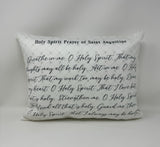 Saint Augustine pillow. Baptism Gift. Holy Spirit, prayer of Saint Augustine. Saint Augustine gift. Catholic Gift. First Communion.