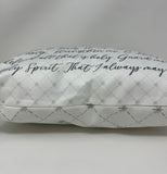 Saint Augustine pillow. Baptism Gift. Holy Spirit, prayer of Saint Augustine. Saint Augustine gift. Catholic Gift. First Communion.
