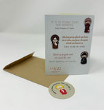 LOVE IS Saint Quote Cards. 3x4 folded Saint Note Cards with stickers. Saint Quotes on Love. Catholic valentine. JPII, Mother Teresa, Therese