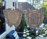 4 x 4" Static Cling Morning Offering prayer Sticker. O Jesus through the Immaculate Heart of Mary Static Cling Sticker. Prayer static Decal