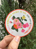 3" Vinyl Waterproof Saint quote Stickers. Oh Jesus I surrender myself to you Water bottle Saint Sticker. I surrender vinyl Decal.