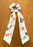 Marian, Sacred Heart and Mary's Garden scarf scrunchies. Marian scrunchie. Mary scrunchie. Sacred heart scrunchie, First communion gift.