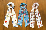Marian, Sacred Heart and Mary's Garden scarf scrunchies. Marian scrunchie. Mary scrunchie. Sacred heart scrunchie, First communion gift.
