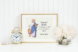 Saint Mark poster print. Saint James Wall Art. First Communion. Kids Room Prayer Poster. Baptism Gift. Everything is possible. Mark 9:23