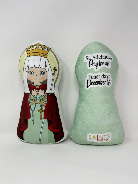St. Adelaide Stuffed Saint Doll. Saint Gift. Easter Gift. Baptism. Catholic Baby Gift. Saint Adelaide Gift. St Adelaide Doll.