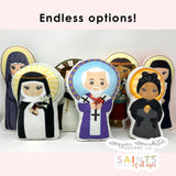 St. Amelia Stuffed Saint Doll. Saint Gift. Easter Gift. Baptism. Catholic Baby Gift. Saint Amelia Gift. St. Amelia Children's Doll.