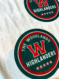 The Woodlands high school Highlanders 50 x 60" blanket. Highlanders blanket. Texas housewarming gift. The woodlands blanket gift.