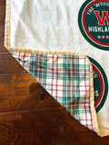The Woodlands high school Highlanders 50 x 60" blanket. Highlanders blanket. Texas housewarming gift. The woodlands blanket gift.