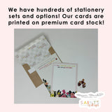 Set of 10 Spiritual Bouquet Note Cards and Envelopes. 3.5x8.5 Spiritual Bouquet Notecards with prayer card. Catholic gift. Mother Teresa