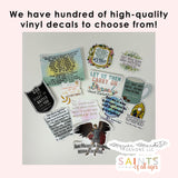 4.5 x 3.5 Vinyl Waterproof Saint Francis, Lord make me an instrument prayer Stickers. Water bottle Sticker. St Francis of Assisi decal.