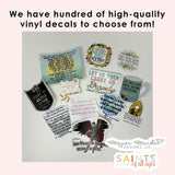 3 Vinyl Waterproof O Jesus through the immaculate heart of Mary prayer Sticker. Prayer Water bottle Saint Stickers. Catholic Prayer Decal