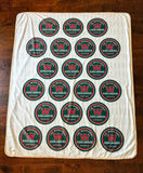 The Woodlands high school Highlanders 50 x 60" blanket. Highlanders blanket. Texas housewarming gift. The woodlands blanket gift.