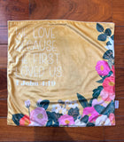 18" He first loved us Ultra Soft Lovey Blanket. Baby Prayer Mini Blanket. Scripture Lovie Blanket. Baptism Gift. 1 John 4:19 Baby Gift.