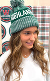 Highlanders winter hat. The woodlands gift. Woven and fleece lined the woodlands highlanders hat. Highlanders hat gift.