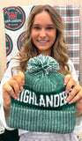 Highlanders winter hat. The woodlands gift. Woven and fleece lined the woodlands highlanders hat. Highlanders hat gift.