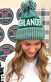 Highlanders winter hat. The woodlands gift. Woven and fleece lined the woodlands highlanders hat. Highlanders hat gift.