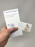 Set of 10 Spiritual Bouquet Note Cards and Envelopes. 3.5x8.5 Spiritual Bouquet Notecards with prayer card. Catholic gift. Mother Teresa