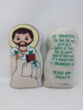 Saint Timothy Stuffed Doll. Saint Gift. Easter Gift. Baptism. Catholic Baby Gift. Saint Andrew Gift. Saint Timothy Doll. Saint Timothy gift