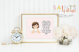 Angel of God. Angel of God Print. In Stock. Angel Of God Print. Christian Wall Art. Angel of God Art. Pink Angel of God Prayer Art