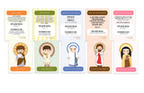 Set of 15 Catholic Saint Trading Cards. Catholic Kid Prayer cards. First Communion. Baptism Gift. Catholic Gift. All Saints day Trading Card