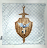 18" Saint Michael Ultra Soft Lovey Blanket. Michael Blanket. Lovie Blanket. Baby Mini Blanket. Catholic Baptism Gift. Catholic Saint