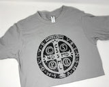 Saint Benedict Medal Catholic T-Shirt. Benedict Medal Shirt. Catholic Shirt. Catholic t-shirt. Men's and women's catholic gift.
