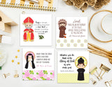 Set of 12 - 3" Saint Stickers SET 2. Kids Saint Stickers. First Communion. Homeschooling. Catholic. Catholic Saint Stickers. Prayer Stickers