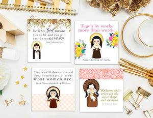 Set of 12 - 3" Saint Stickers SET 2. Kids Saint Stickers. First Communion. Homeschooling. Catholic. Catholic Saint Stickers. Prayer Stickers