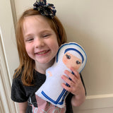 St. Peregrine Stuffed Saint Doll. Saint Gift. Easter Gift. Baptism. Catholic Baby Gift. Peregrine Gift. St. Peregrine Doll. Cancer gift.