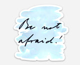 3" Vinyl Waterproof Saint quote Stickers. Joan of Arc and JPII Water bottle Saint Stickers. Be not afraid decal. Saint Decal. Catholic Gift.