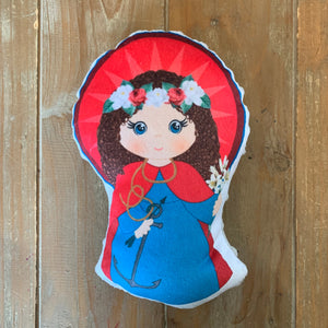 St. Philomena Stuffed Saint Doll. Saint Gift. Easter Gift. Baptism. Catholic Baby Gift. Saint Philomena Gift. St. Philomena Doll.