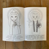 Catholic Saints Coloring Book. Catholic Coloring Book Gift. Saint Coloring. JPII, Mother Teresa, Joan of Arc. First communion. Mass Bag.