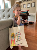 Mass Bag #2 with Kids Coloring Tote Bag. Toddler Mass bag with coloring books and stickers & canvas bag. Catholic Mass. Kids Church Bag