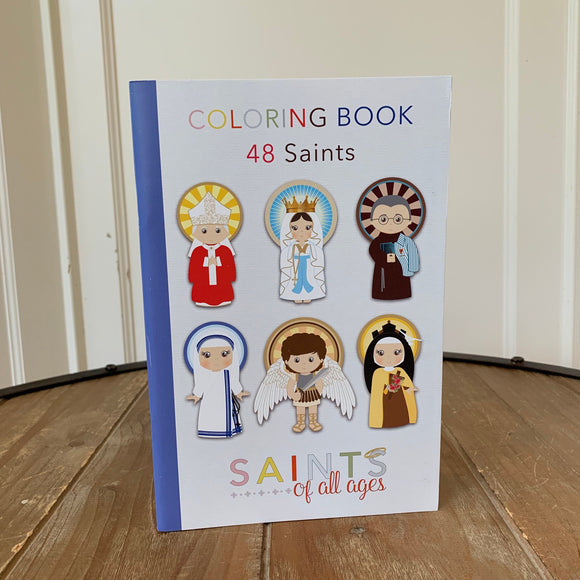 Catholic Saints Coloring Book. Catholic Coloring Book Gift. Saint Coloring. JPII, Mother Teresa, Joan of Arc. First communion. Mass Bag.