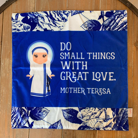 Mother Teresa Ultra soft Lovey Blanket. Saint Teresa Blanket. Minky Lovie Blanket. Baby Gift. Baby Nursery. Baptism Gift. Catholic Baby Gift