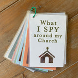 I Spy Mass Card Set with Keyring. Set of 14 I Spy Church Cards. Mass Bag. First Communion. Catholic Gift. Easter. Catholic Mass Cards.