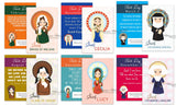 Cyber Week Deal #3 BUNDLE of Inspirational Women Saints Cards with Inspirational Men Saint Cards. First Communion. Catholic Saint Learning.