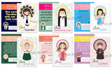 Cyber Week Deal #3 BUNDLE of Inspirational Women Saints Cards with Inspirational Men Saint Cards. First Communion. Catholic Saint Learning.