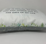 Wedding Vows Pillow. I promise to be faithful to you wedding Pillow. Home Decor Pillow. Wedding Pillow. Wedding gift. Wedding Vows gift.