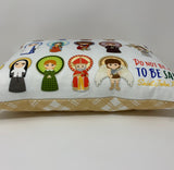 Do not be afraid to be Saints Catholic Saints pillow. Baptism Gift. Mother Teresa, Hail Mary, St. Michael Pillow. Catholic First Communion