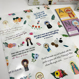 Catholic Saints Wrapping Paper. Saints Prayer Wrapping paper sheets. Catholic Saint Quote Paper. Baptism Gift. Catholic gift wrapping.