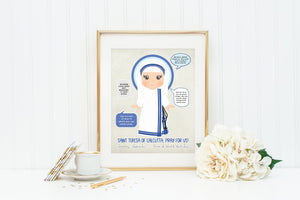 Mother Teresa of Calcutta quote print. Do small things Wall Art Poster. Nursery Art. Kids Room Print. Prayer Poster. Catholic Poster.