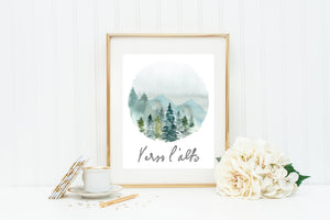 Verso L'Alto poster print. Pier Giorgio Frassati Wall Art Poster. Mountain Print. Kids Room Print. Catholic Poster. Verso L'Alto Poster