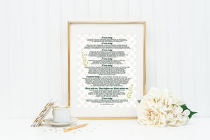 Lorica of Saint Patrick poster print. St. Patrick Wall Art Poster. First Communion. Kids Room Print. Prayer Poster. Catholic Poster. Baptism